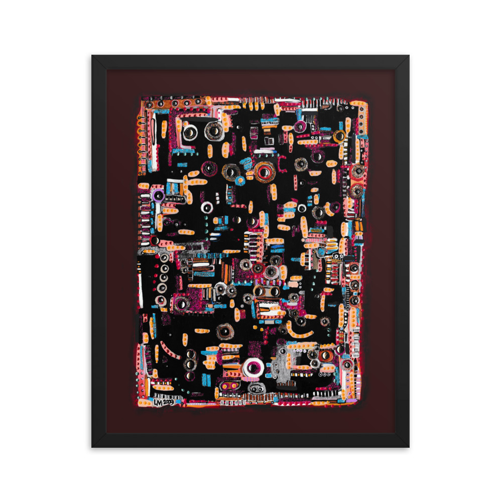 Strukturen 6 Gerahmtes Fotopapier-Poster – Bild 5
