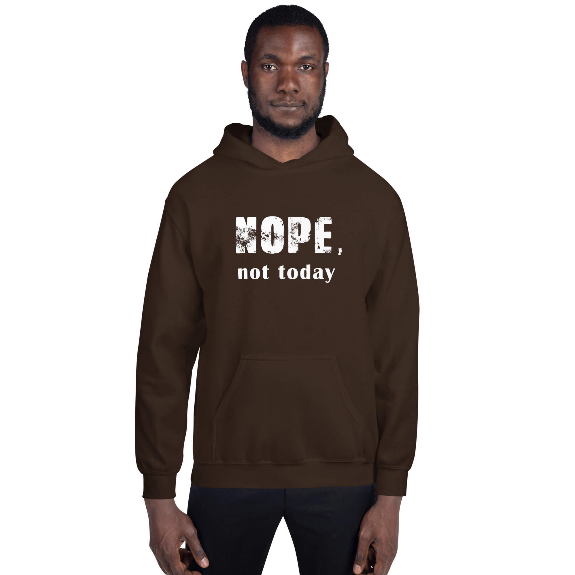 NOPE Unisex-Kapuzenpullover – Bild 3