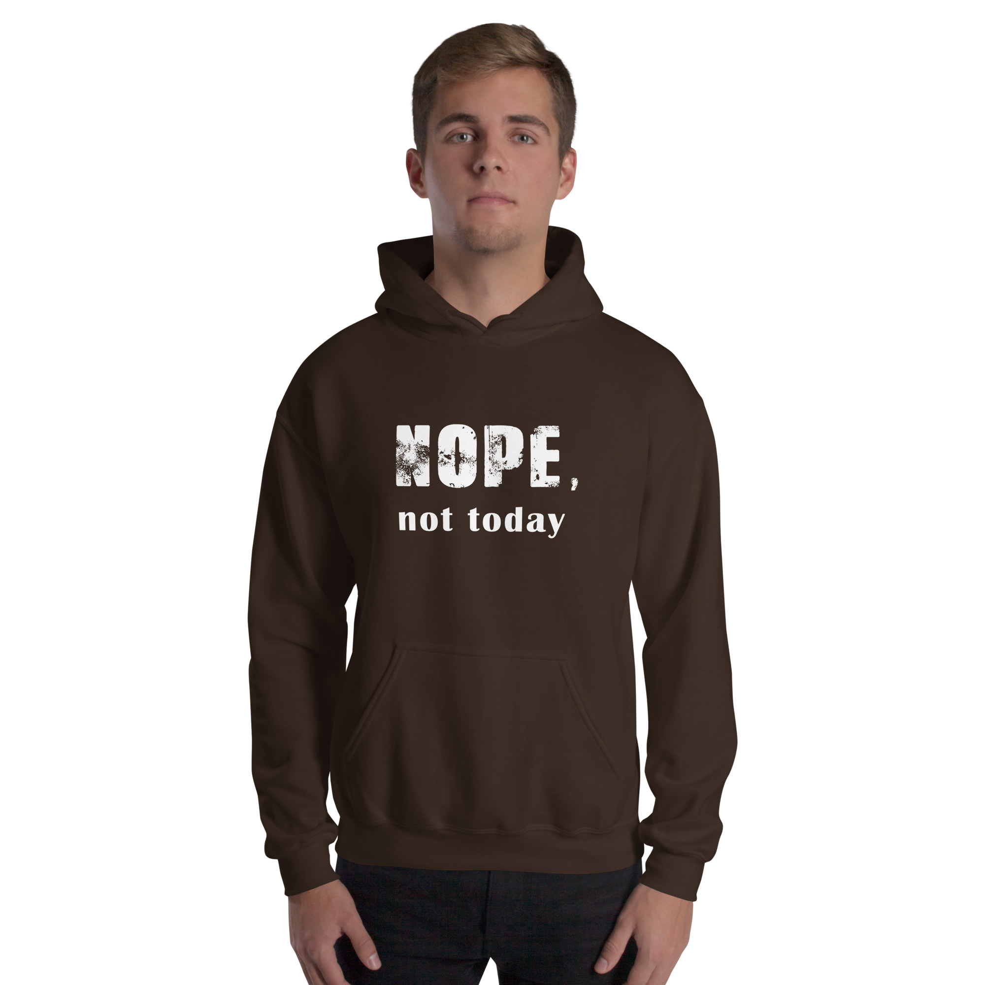 NOPE Unisex-Kapuzenpullover – Bild 5