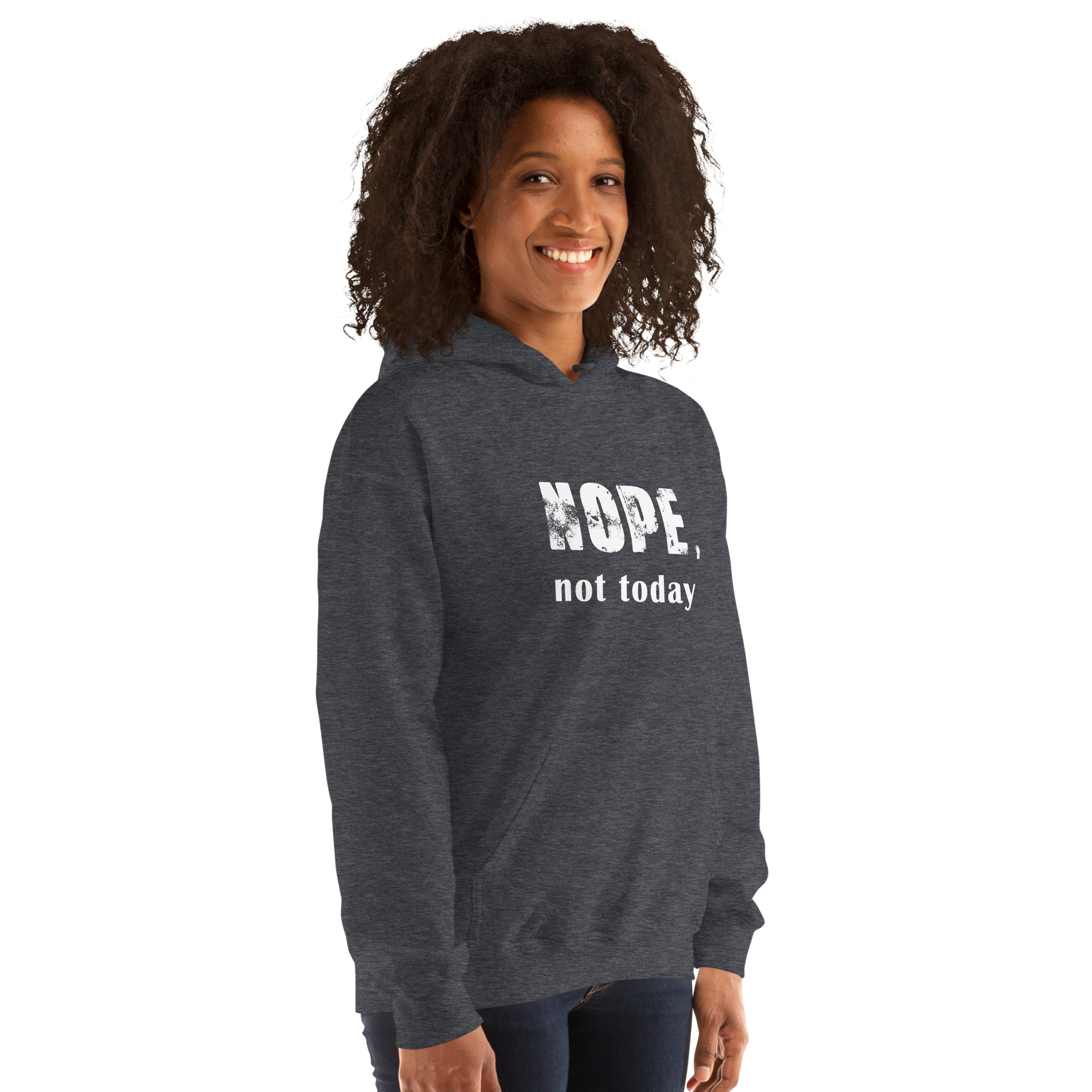 NOPE Unisex-Kapuzenpullover – Bild 6