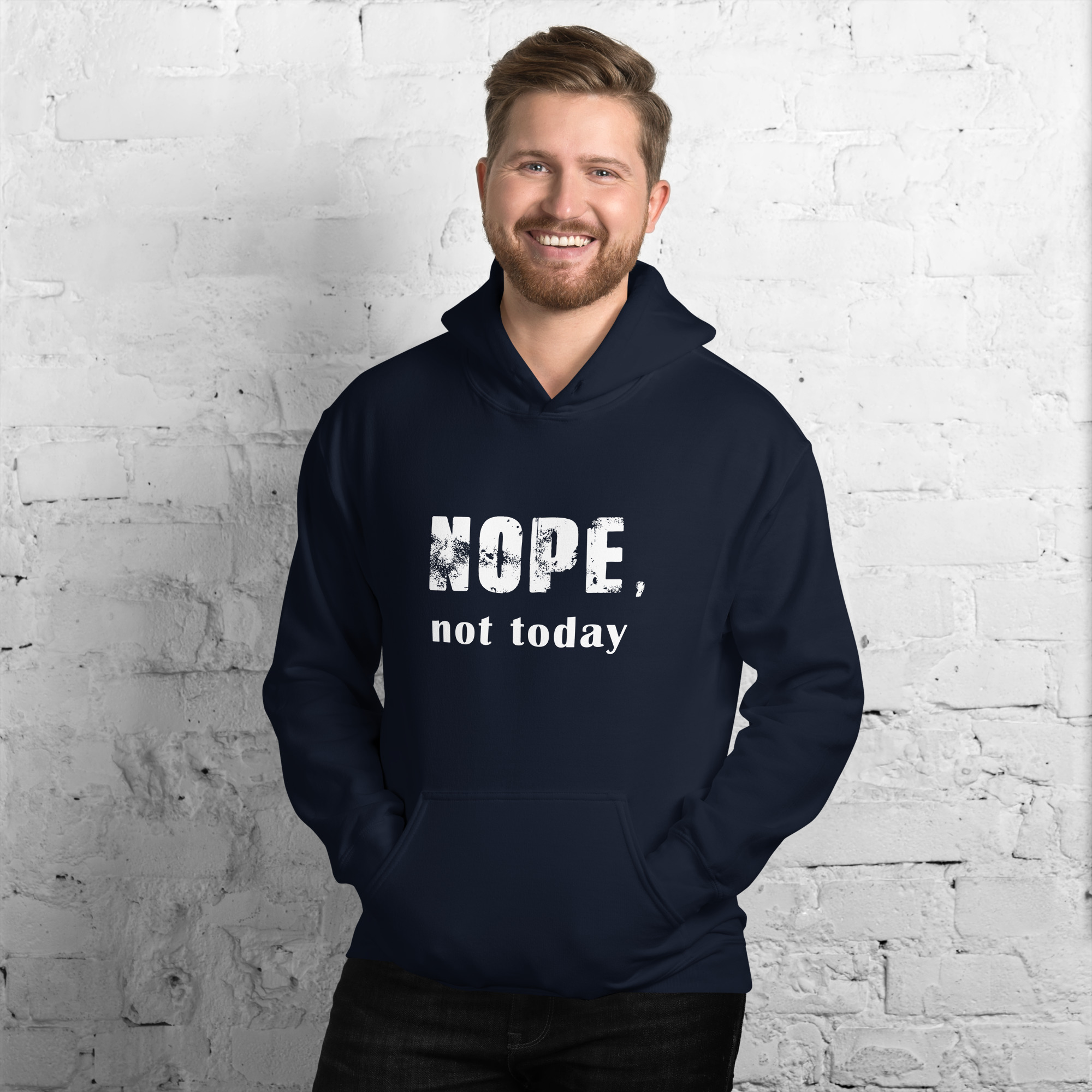 NOPE Unisex-Kapuzenpullover – Bild 20