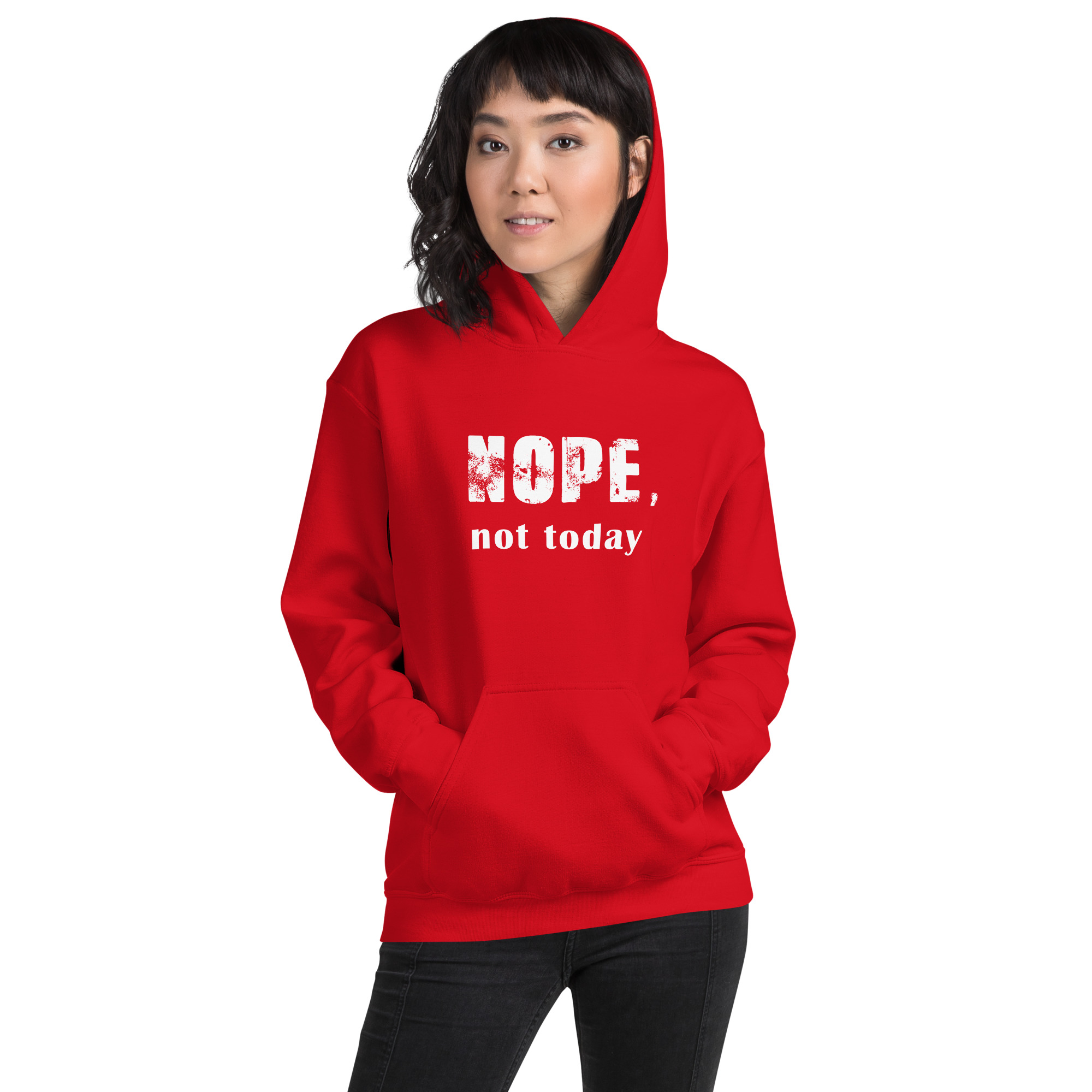 NOPE Unisex-Kapuzenpullover – Bild 4