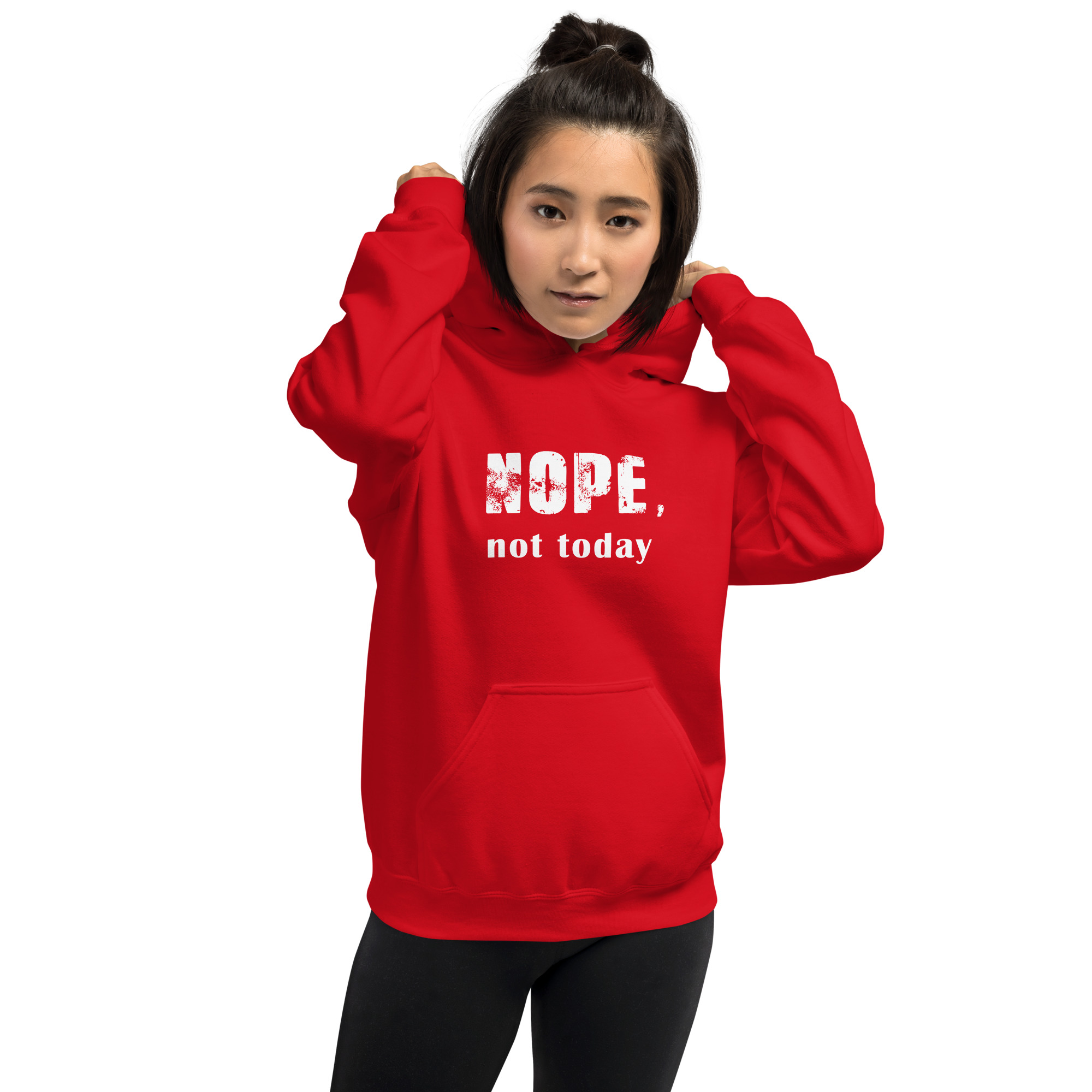 NOPE Unisex-Kapuzenpullover – Bild 17