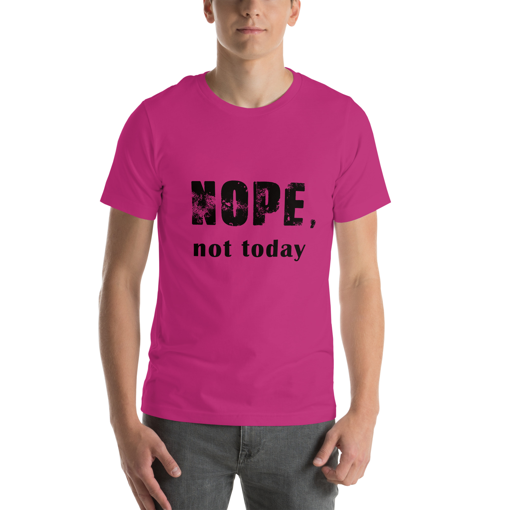 Unisex-T-Shirt,-Nope-bunt – Bild 8