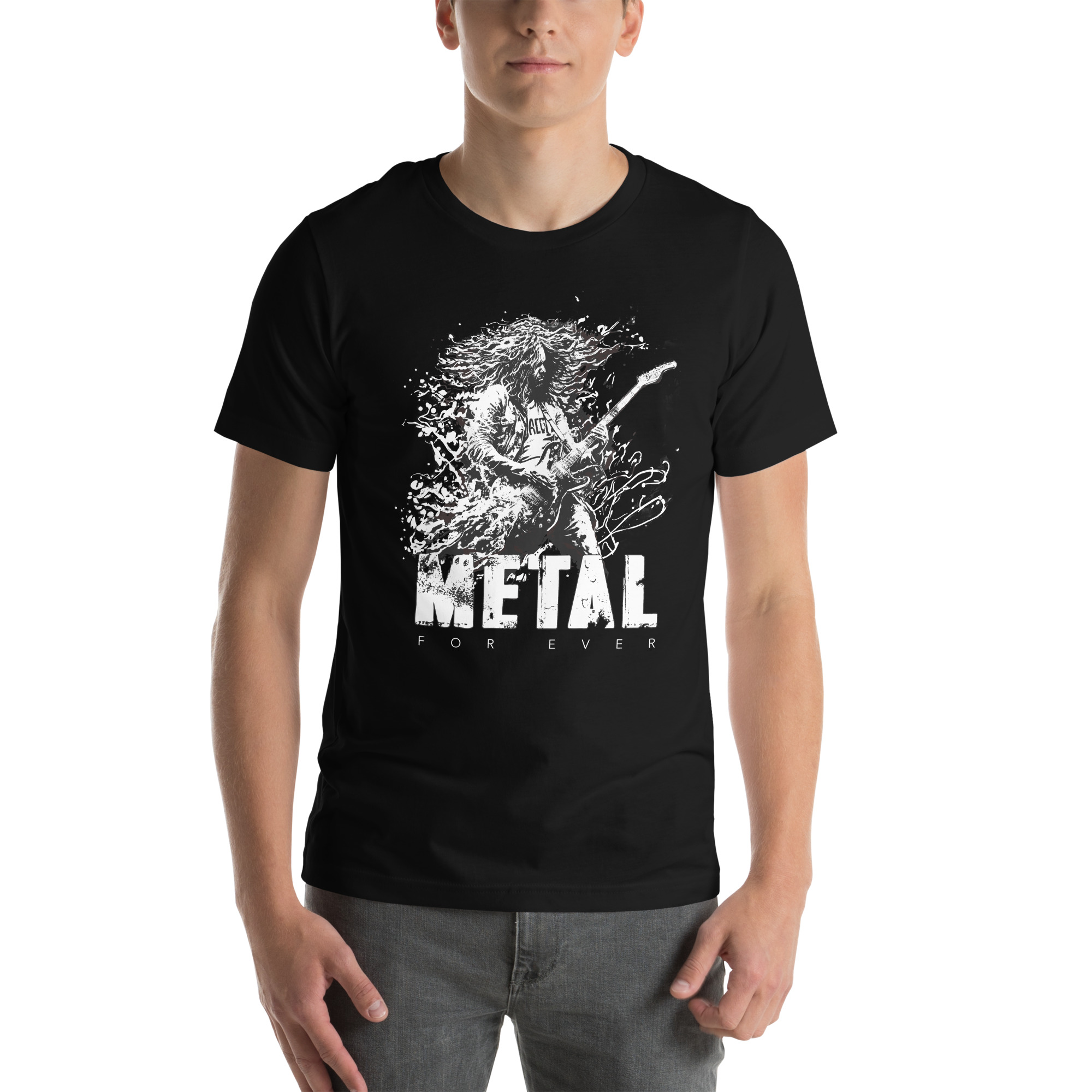 Unisex-T-Shirt,-Metal