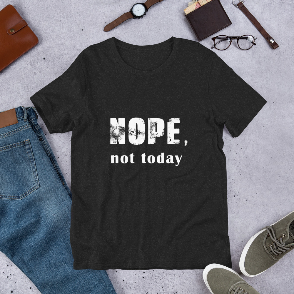 Unisex-T-Shirt,-Nope – Bild 4