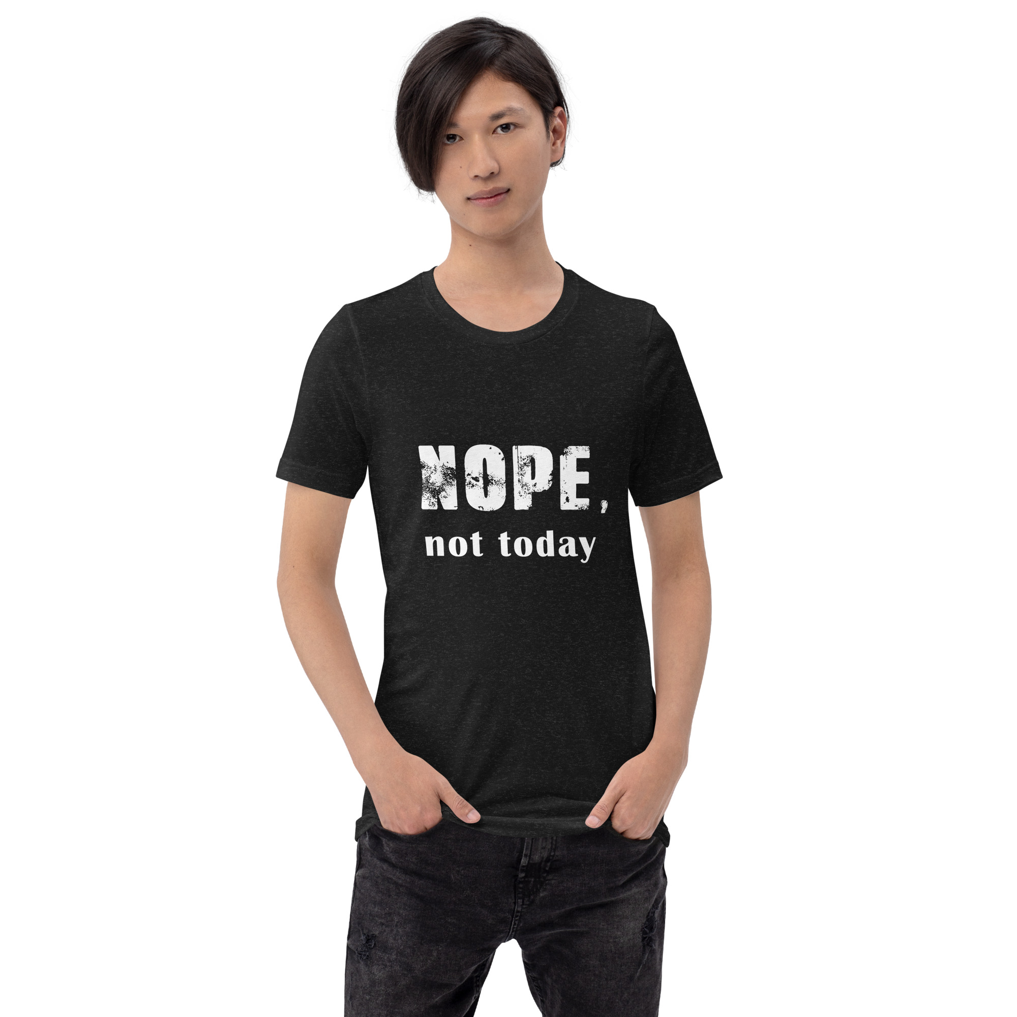Unisex-T-Shirt,-Nope – Bild 8