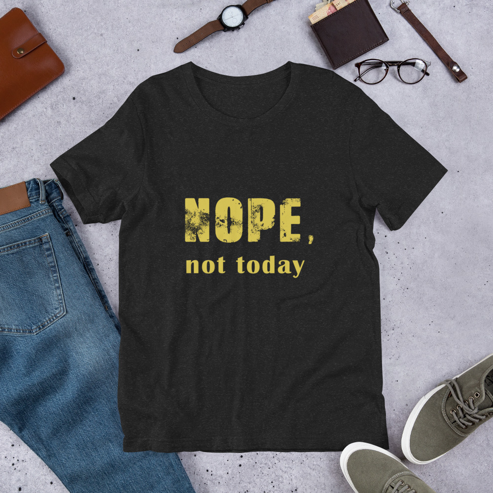 Unisex-T-Shirt,-Nope-y – Bild 8