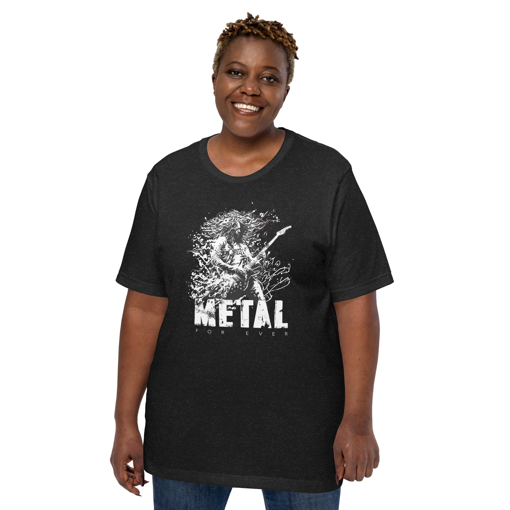 Unisex-T-Shirt,-Metal – Bild 4