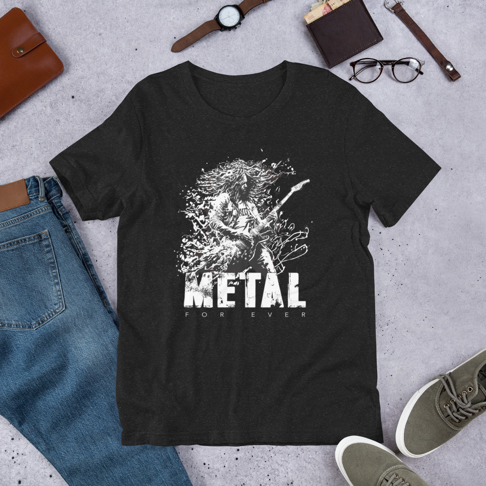 Unisex-T-Shirt,-Metal – Bild 6