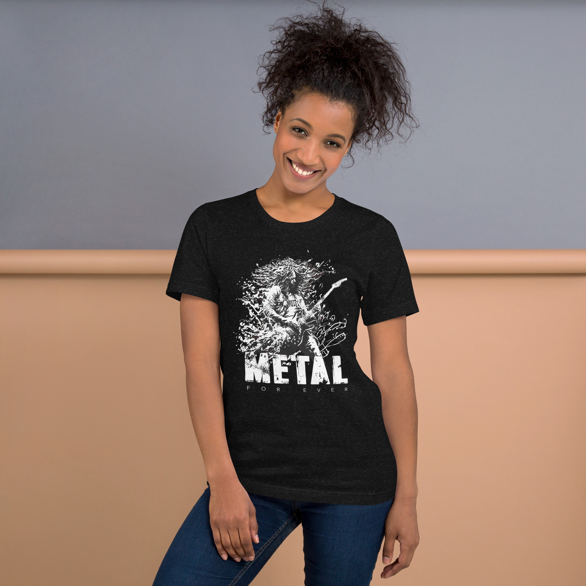 Unisex-T-Shirt,-Metal – Bild 7