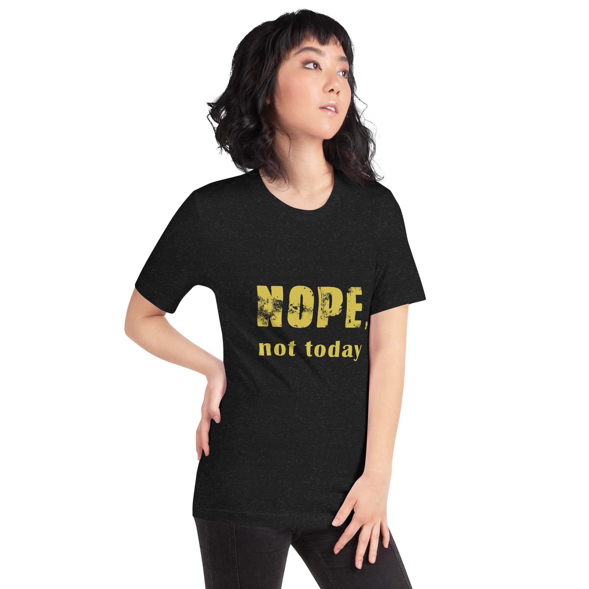 Unisex-T-Shirt,-Nope-y – Bild 6