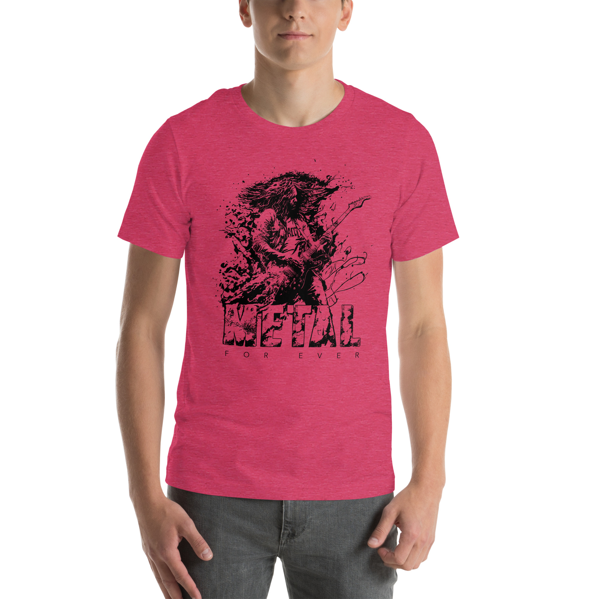 Unisex-T-Shirt,-METAL-bunt – Bild 12